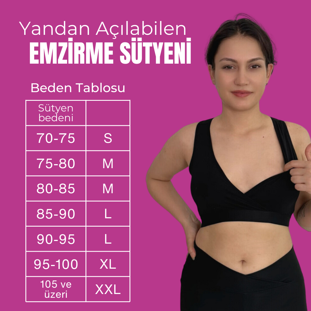 Yandan Açmalı Emzirme Sütyeni