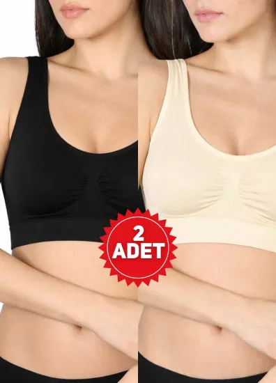 Göğüs Toparlayıcı 2’li Set ( Siyah ve Ten Renk)