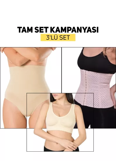 Tam Set Kampanyası ( Lohusa Korsesi + Rahim Toparlayıcı + Göğüs Toparlayıcı )