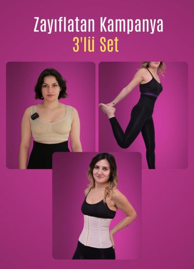 Zayıflatan Kampanya ( Tayt Korse + Lohusa Korsesi + Göğüs Toparlayıcı )