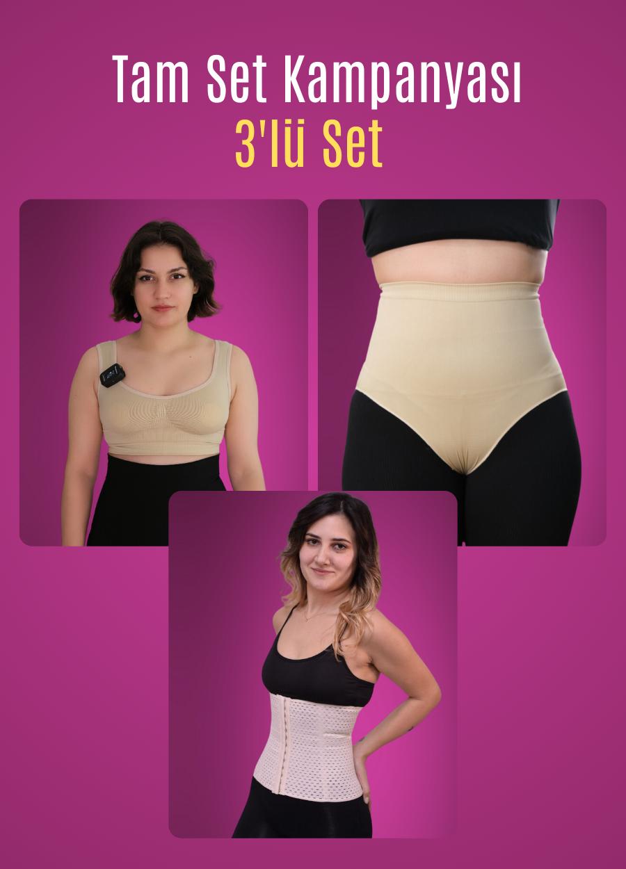 Tam Set Kampanyası ( Lohusa Korsesi + Rahim Toparlayıcı + Göğüs Toparlayıcı )