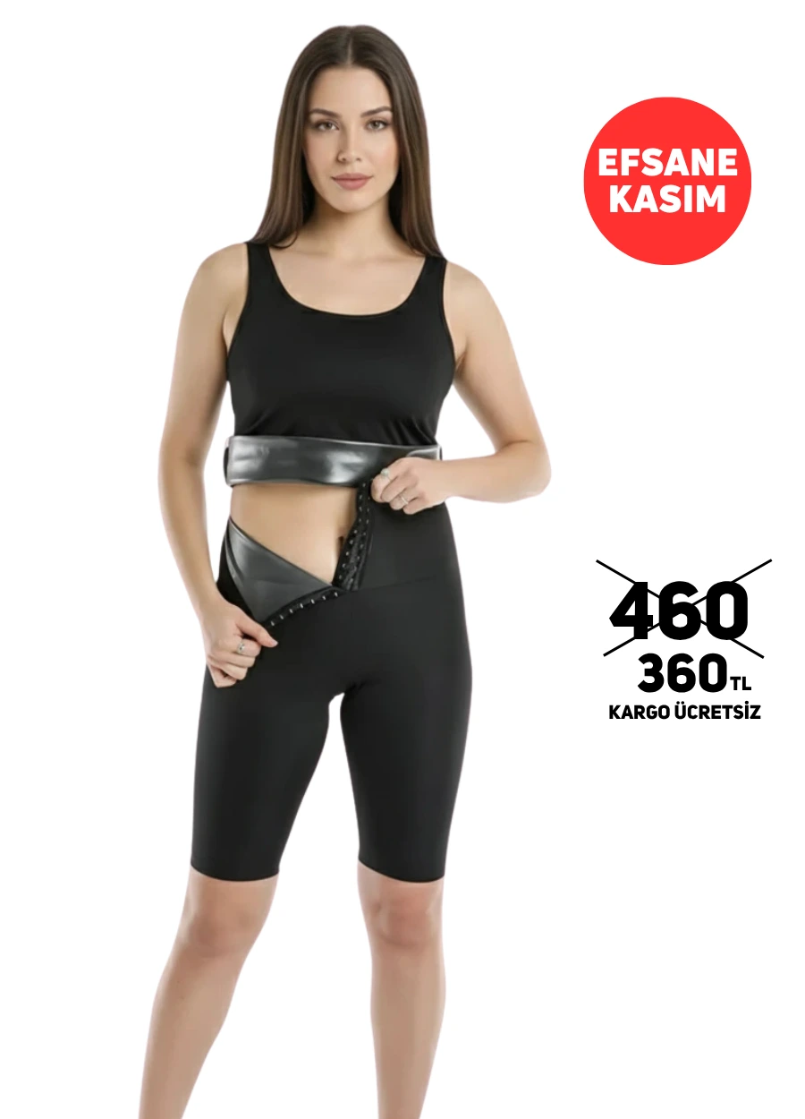 Terleten Agraflı Termal Şort