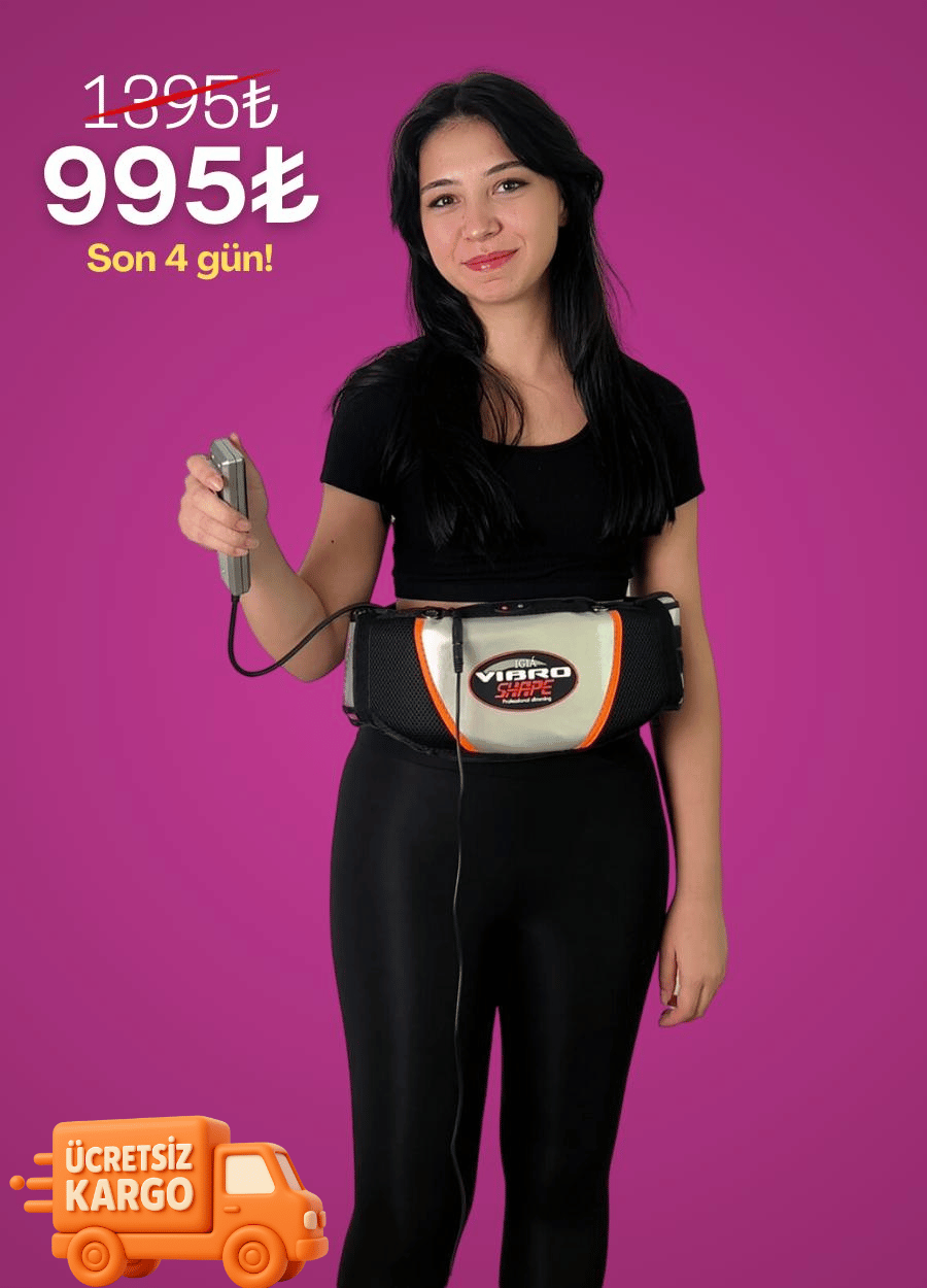 Vibro Sıcaklık Ayarlı Titreşimli Göbek Eritme Kemeri